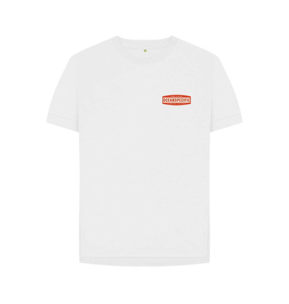 White SEMPER SALSUS Co relaxed cut