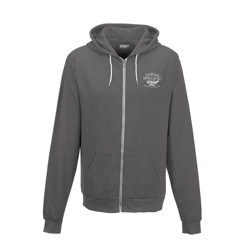 OS Surf and Race White Line Hoodie - Ocean Specific SUP